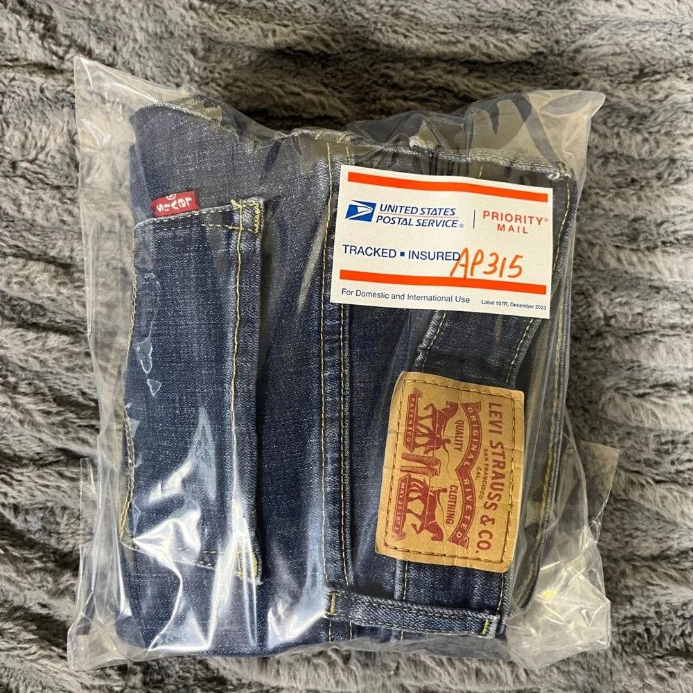 Levis 711 Skinny Ankle Jeans Dark Wash Blue Mid Rise‎ Stretch Denim 27 AP315